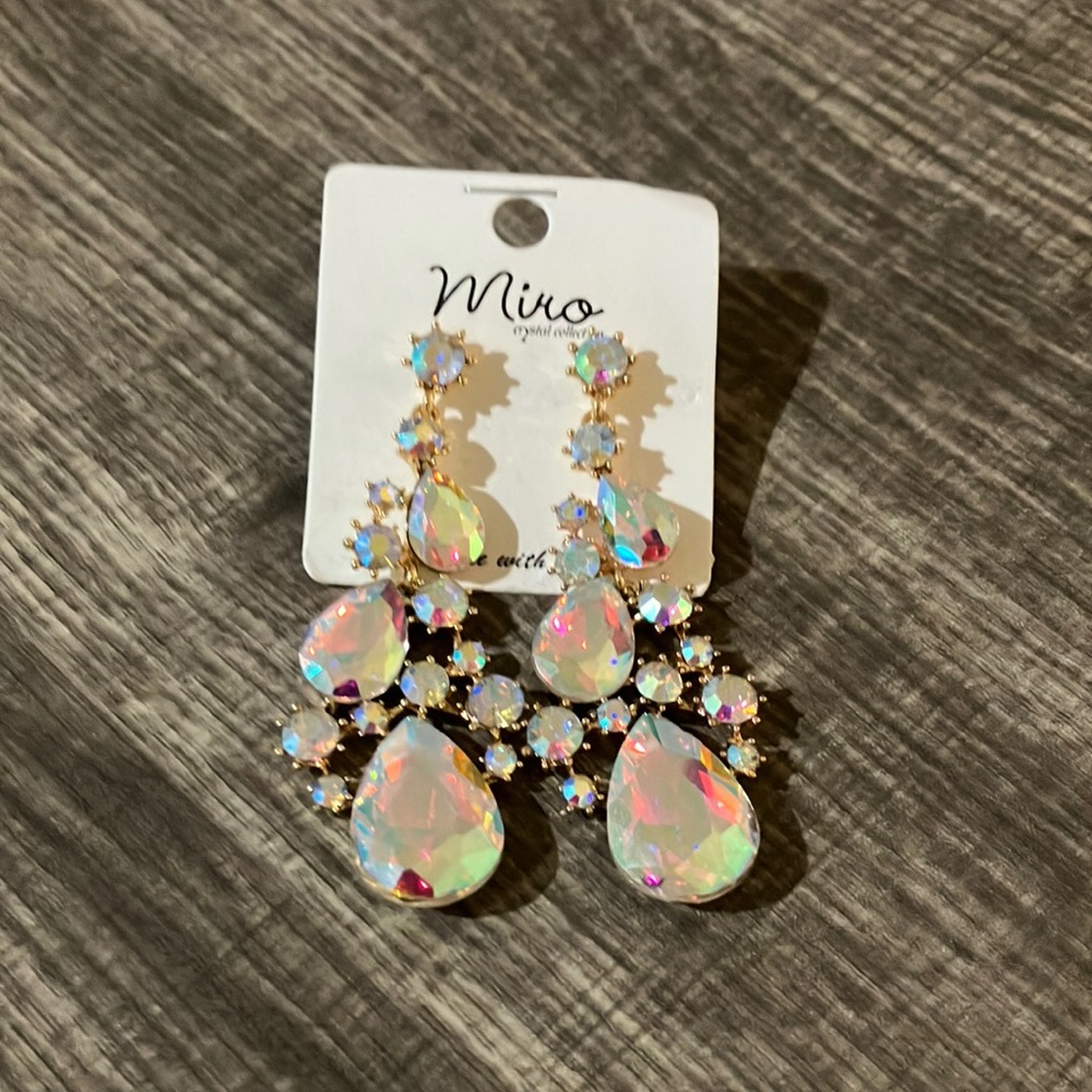 Gold AB Constellation Earrings